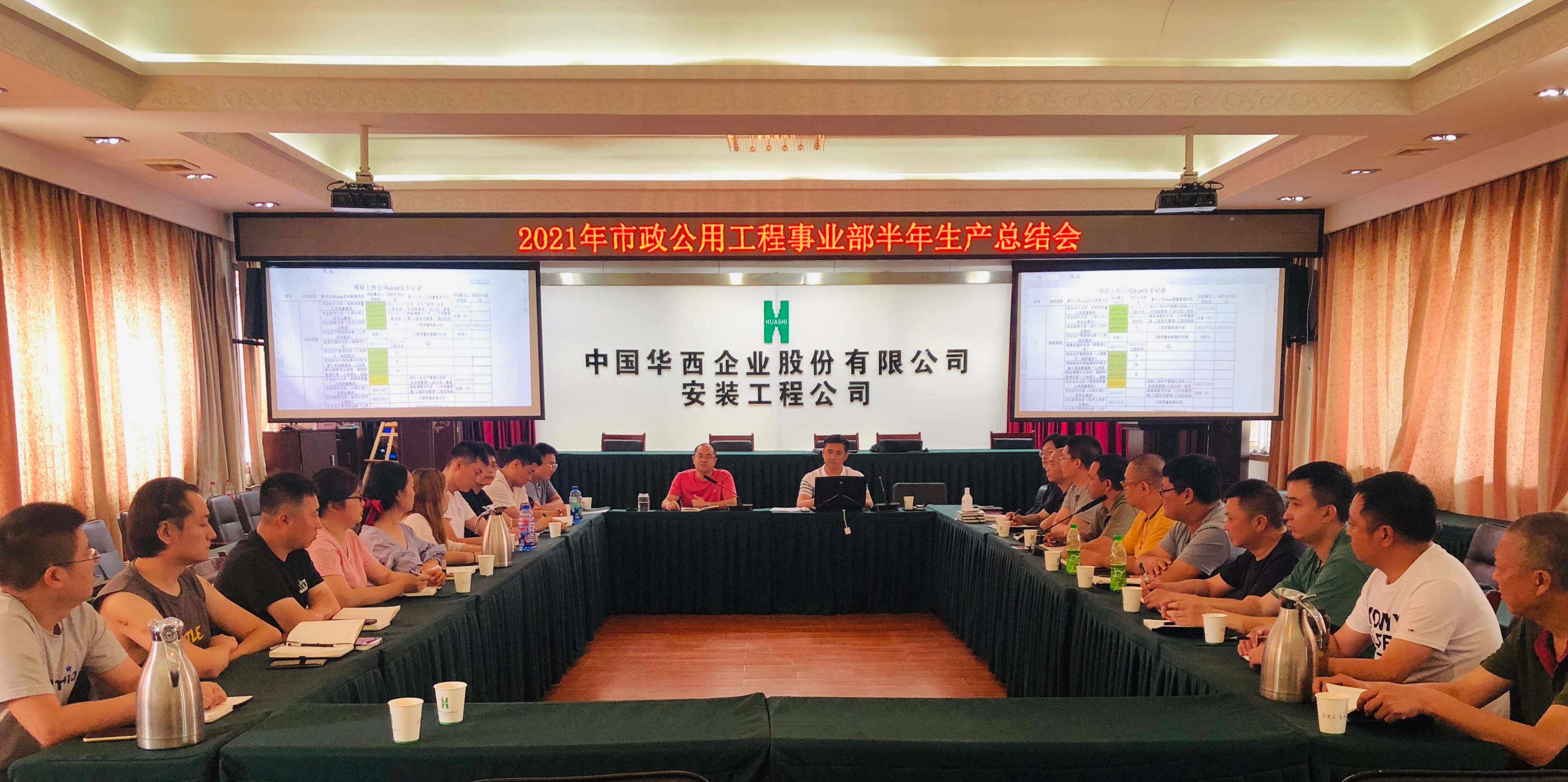 市政公用工程事业部召开2021年上半年生产总结会