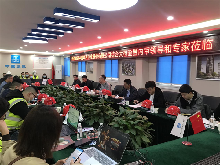 集团领导及内审专家一行到成都教科院学生公寓项目及临江苑二期安置房项目进行综合检查